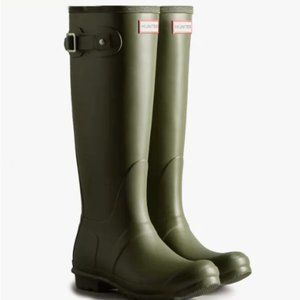 HUNTER Boots, Brand NEW Women's Original Tall, Color: Dark Olive, Size: US 8